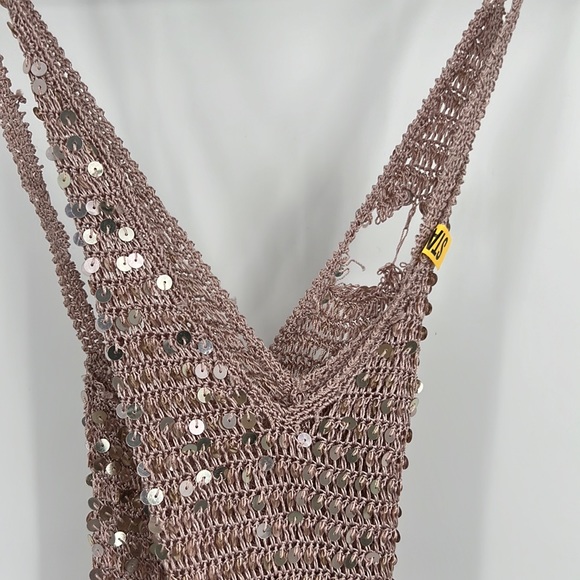 retrofete Marie Dress in Rose Gold XS/S - Picture 7 of 13